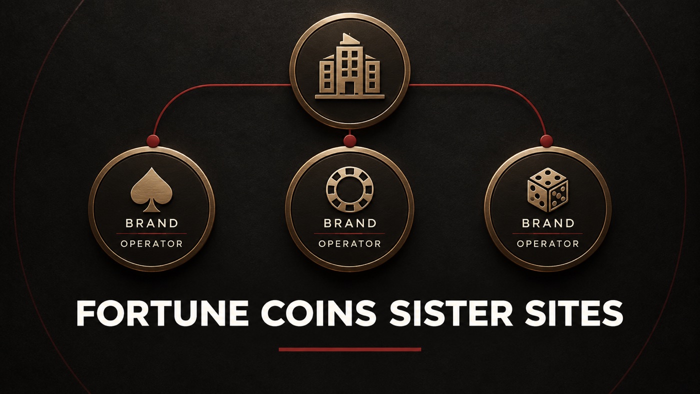 Conceptual editorial illustration: Dark editorial diagram with three separate brass token symbols connected to a single abstract parent-company node, no logos or misleading legal relationship claims beyond article, exact short labels 'BRAND' and 'OPERATOR'.